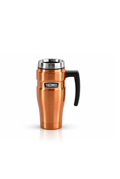 Thermos كوب حافظ للحرارة من ثيرموس ستانلس ستيل - ذهبي