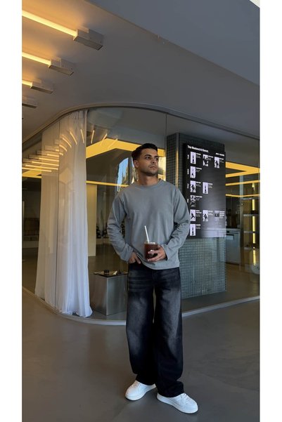 Unreal Co UZUN KOLLU RELAXED FIT T-SHİRT