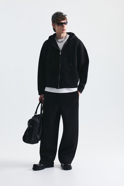 VAMOSCLO Zipper Closure Sweatshirt Set