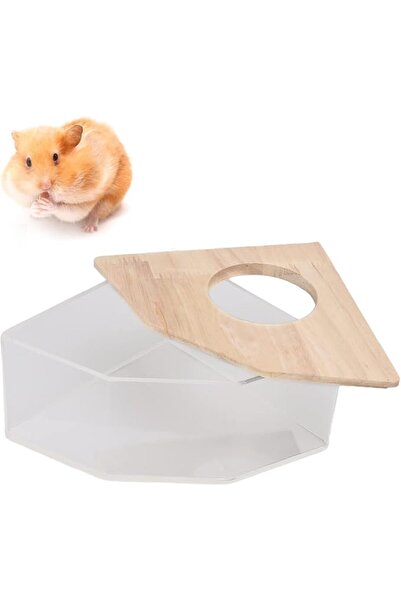 GENERAL Wnvivi Hamster Bath Box,Hamster Sand Bathroom,Right Angle Transparent...