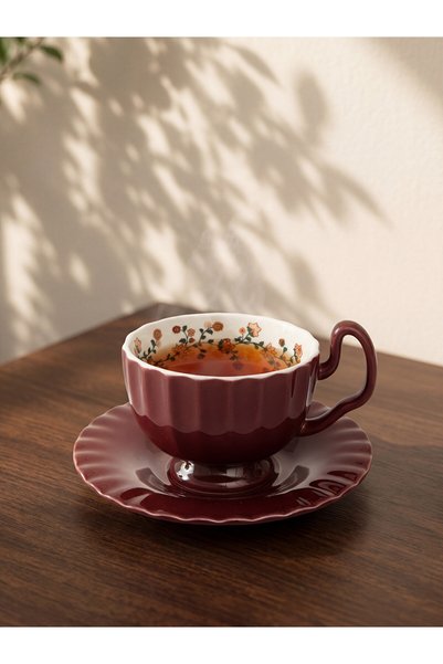 LC Waikiki RENKLİMAĞAZADAN 220 ML LCW HOME Karışık Çiçek Desenli Porselen Çay...