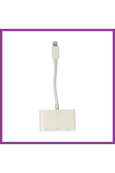 Generic Brand Apr23 iPhone Otg 3in1 - White Atg
