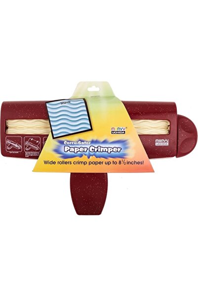 Marvy Uchida Corru-Gator Paper Crimper 8.5"-Wave,Blue