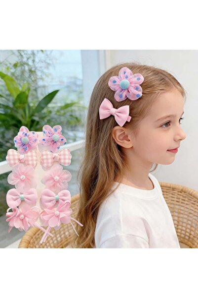 1001DİZAYN 10-Pcs Toddler Hair Accessories Set,Bows for Girls Hair Clips Set(...