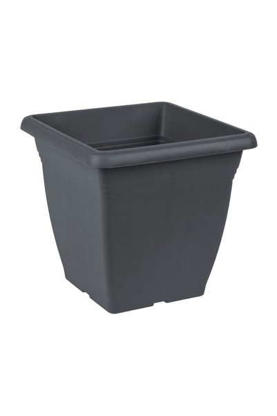 OEM Ghiveci pentru flori din Plastic Antracit 25.5x25.5x24.5 cm - 9 L
