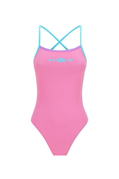 Amanzi Women's Training Swimsuit Tie Back Sugar Plum