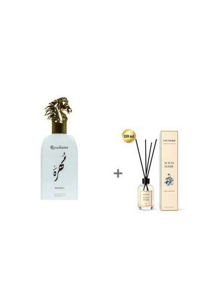 Eau Dubai Set Extract de Parfum Mohra White 100 ml + Difuzor parfum camera Ac...