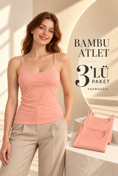 Bravie Bambu Ultra Comfort Αθλητικό Σετ με Κορδόνια και Λουράκια 3 τεμαχίων Σ...