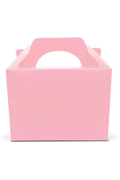 Lotus 10 x Children/Kids Plain Coloured Small Party Boxes Carry Food Meal Fun...