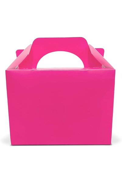 Lotus 30 x Children/Kids Plain Coloured Party Boxes Carry Food Meal Fun Picni...