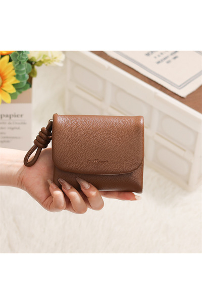 rinkadoll Portofel mini în stil coreean pentru femei - Portofel elegant cu su...