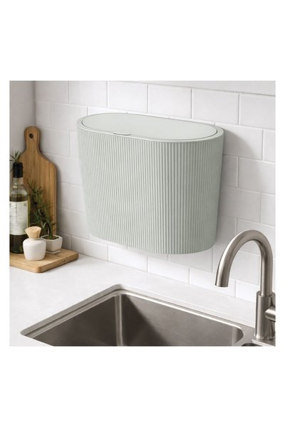 OEM Mini Coș de Gunoi din Plastic Verde Menta 4 L – Design Practic pentru Baie