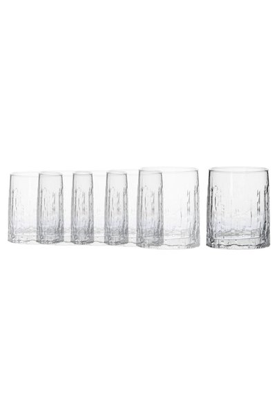 Borgonovo 6-piece water glass set, made of glass, 285ml, "Oak" -
