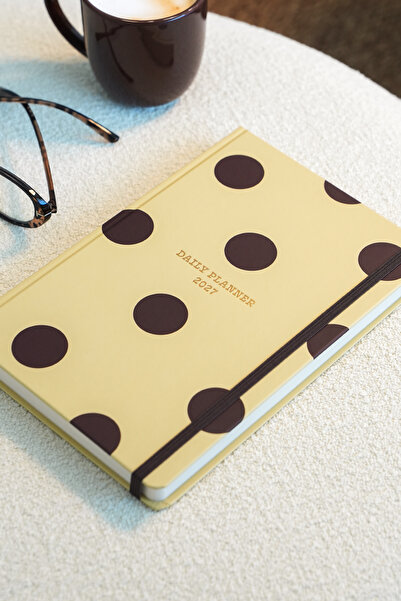Matt Notebook 2027 Yılı Günlük Ajanda 16x24 cm - 12 Aylık Puantiye