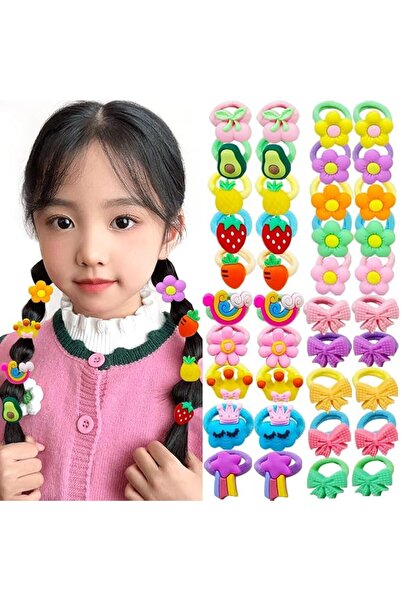 NEOBABY Hair Bands with Cartoon Characters Stickers Elastic Rubber Bands Hair...