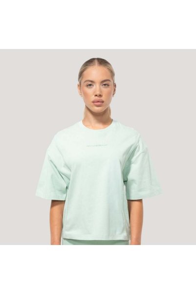 GymBeam Tricou supradimensionat Mochi de damă, verde, M