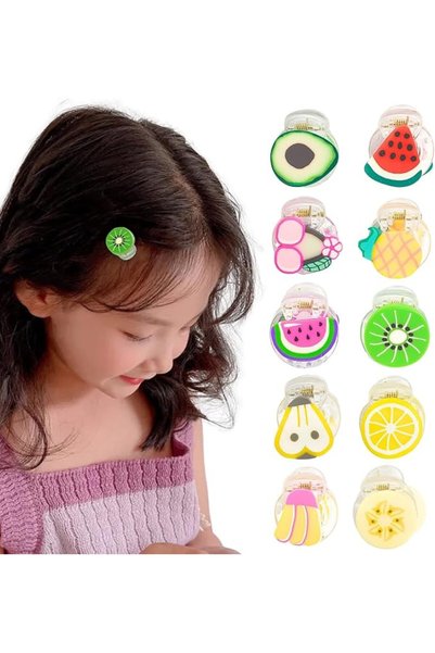 HOMEMATES 20pcs Rainbow Unicorn Ice Cream Multicolor Hair Clips Set Baby Hair...