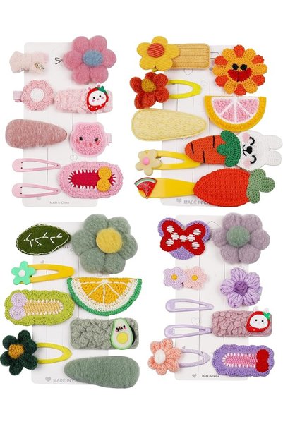 GENERAL 33 PCS Hairpin Candy-colored kid's hair accessories, flower and fruit...