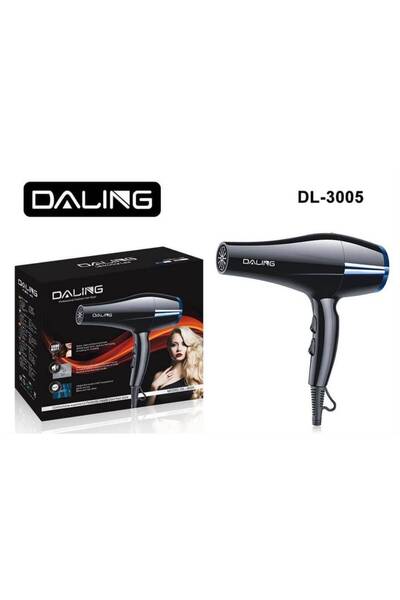 daling Uscător de păr profesional DL-3005, negru cu albastru