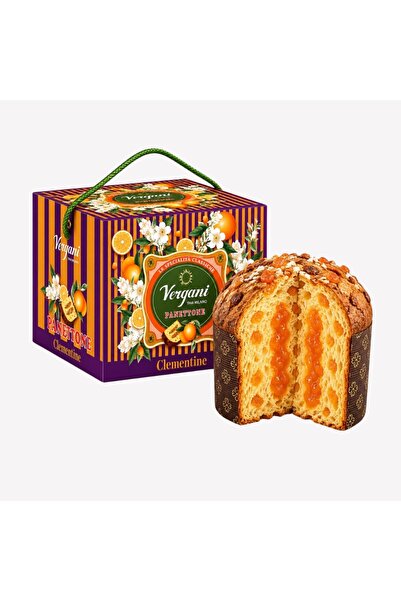 Vergani Panettone tradițional cu cremă de clementine, 750g