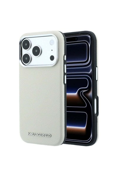 Karl Lagerfeld Husa MagSafe pentru Apple iPhone 18 Pro / 17 Pro, Grained Elon...