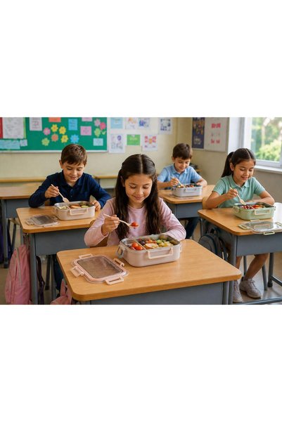 Cosiness Lunch Box Steel Container with 2 Compartments for Nutrition & Storage