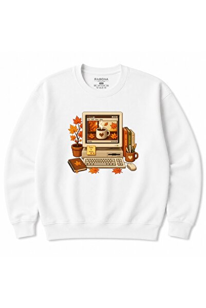Rabona Fashion Cozy.exe Ρετρό Υπολογιστής Φθινοπωρινός Καφές Πίξελ Αρτ Βίντατ...