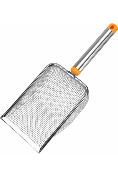 EXCEFORE Durable Stainless Steel Cat Litter Scoop with Long Ergonomic Handle,...