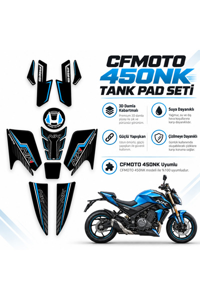 Redline Grafik Redlinegrafik Cf Moto 450 Nk Uyumlu Full Tank Pad Set Kuyruk Pad - Çamurluk Pad - Tank Pad