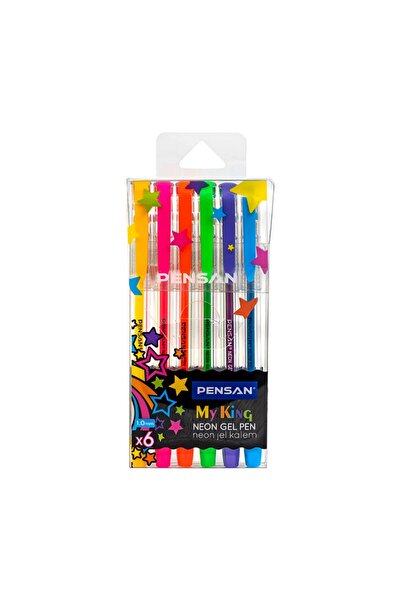 Pensan My-kıng Neon Jel Kalem 6 Lı 2227-6 4 Adet