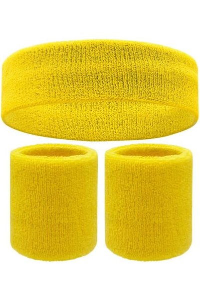 GENERAL NvziSport Sweatbands Set,Sports Headband Wristband Set Moisture Wicki...