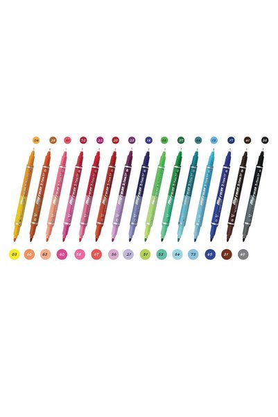 Donga MY Color 2 Çift Taraflı Keçeli Kalem Renkli 4 Adet