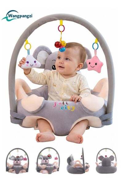 WangPangZi Baby Sofa Learn Sitting Chair, Infant Support Seat with Plush Cush...