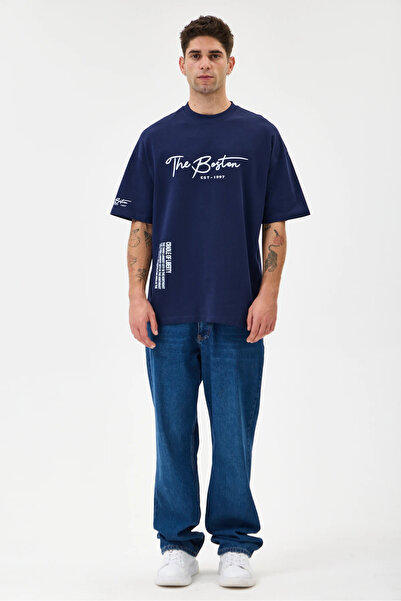 The Boston Oversize T-Shirt - Lacivert