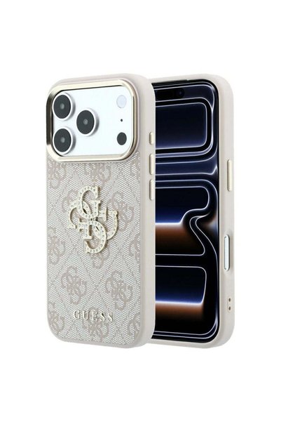 Guess Husă pentru iPhone 17 Pro, iPhone 18 Pro, Hardcase 4G cu logo mare cu s...