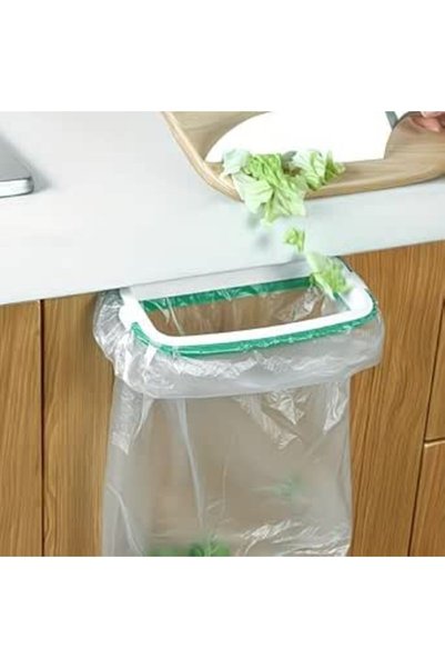 Kitchen حامل أكياس القمامة البلاستيكية المعلق، حامل بسيط لأكياس القمامة، حامل...