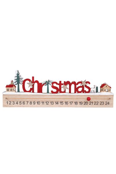 Euronatale Decorațiune calendar de Crăciun 40x13.5 cm AC-15640