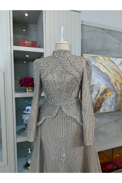 YuSeM Haute Couture Dress Bej
