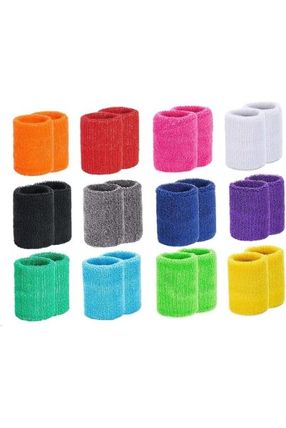 GENERAL Sports Wristband Exercise Wrist Sweatbands Cotton Sweat-Absorbing Wri...
