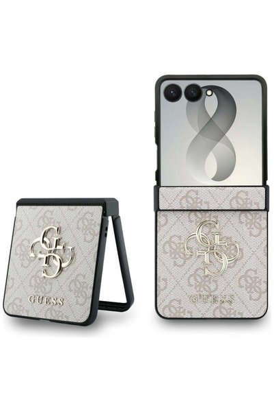 Guess Θήκη για Samsung Galaxy Z Flip8, Σκληρή, με Μεγάλο Λογότυπο 4G, Ροζ