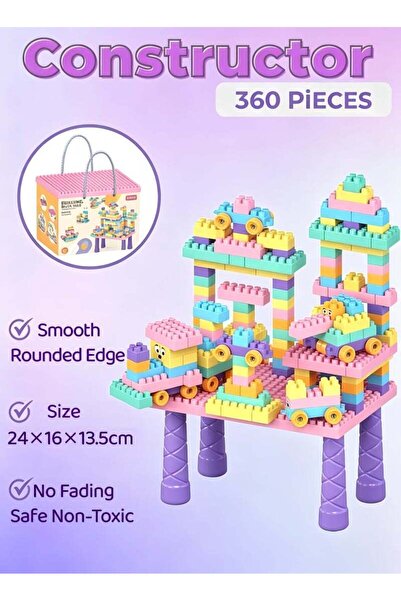 Generic Building Blocks Set,Particles Granule Assembled Building Blocks,360 P...