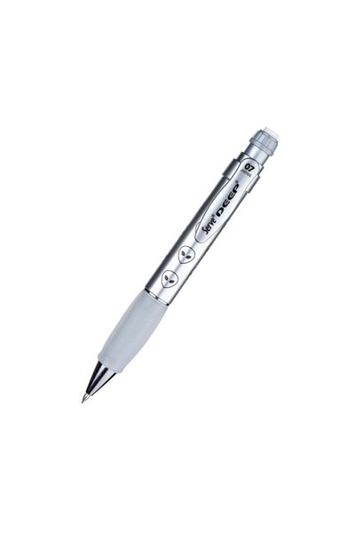 Deep Metalik Gri Uzaylı Desenli Versatil Kalem 0.7 mm DEEP-07-DMGRI 3 Adet