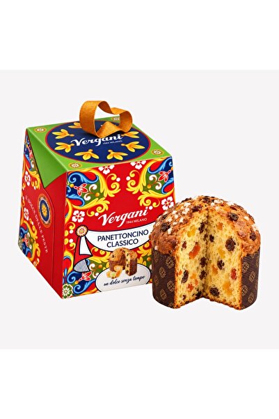 Vergani Panettone clasic mini cu fructe confiate, 100g