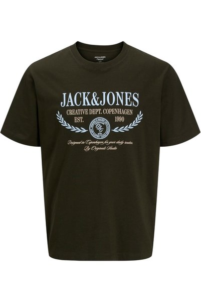 Jack & Jones JACK &JONES Frederiksberg Πολύχρωμο Μπλουζάκι με Σχέδιο Μπροστά ...
