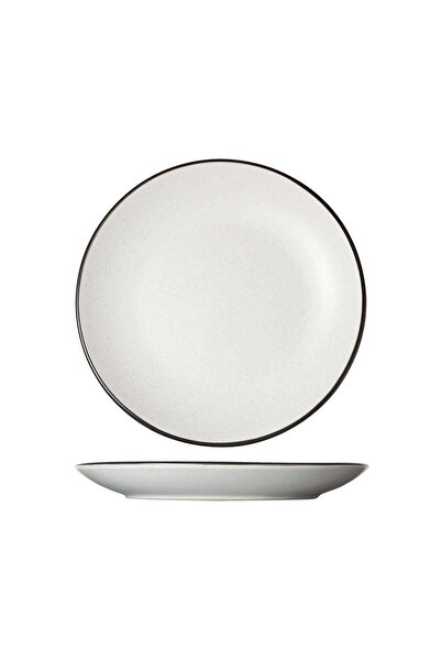 Cosy & Trendy Farfurie ceramică albă/neagră Ø19.5 cm cu pete Cosy&Trendy