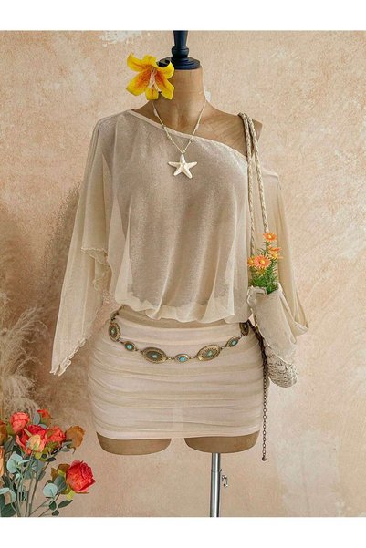 Sheya Rochie mini, auriu