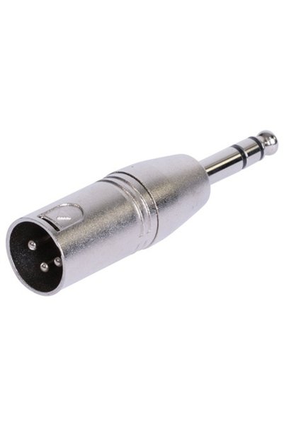 BST ADAPTOR XLR TATA - JACK 6.35 TATA STEREO METAL