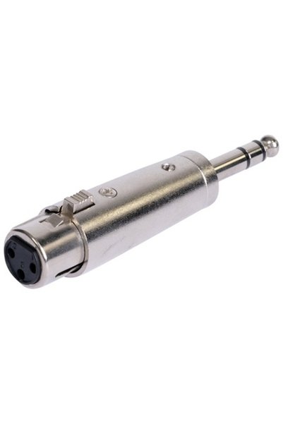BST ADAPTOR XLR MAMA - JACK 6.35 TATA STEREO METAL