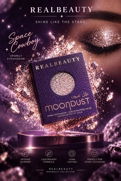 real beauty ظل عيون من ريل بيوتي شبيه اربن ديكاي اسمه space cowboy