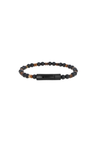 OOZOO Jewellery Βραχιόλι από ανοξείδωτο ατσάλι με κίτρινο μάτι της τίγρης και...